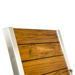 Gartenmöbel aus Edelstahl Modell Niza, Detailansicht Rückenlehne