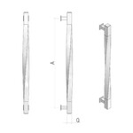 Türgriff Stangengriff Eckig SG-610